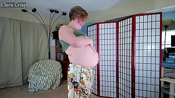 Jiggling and dropping titties and belly jumping up and down for belly and boob flops clara crisp shows off soft belly Jiggling and dropping titties and belly jumping up and down for belly and boob flops clara crisp shows off soft belly