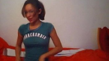 Arbercrombie girl striping in underwear