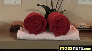 Slippery nuru massage for lucky dude 8