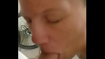 Feels so sub when down on my knees in front waiting for his cum yo hit my face