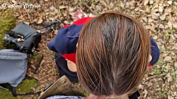 Shy Russian Girl Gave Me Slobbery Blowjob On A First Date In The Wood thumbnail