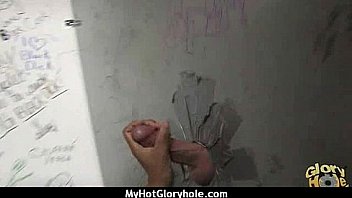 Horny lady enjoys gloryhole cocksucking interracial 24