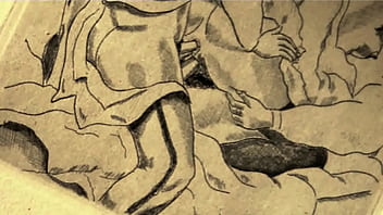 Retro erotic drawings