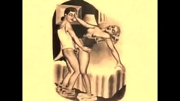 Retro erotic drawings