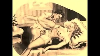 Retro erotic drawings