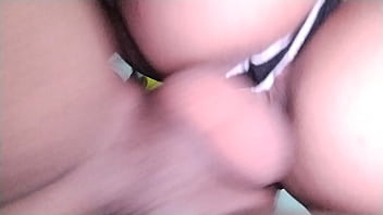 Spreading my ass cheeks to fully receive the big cock