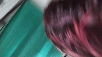 Spreading my ass cheeks to fully receive the big cock