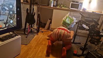 Wanted production kit willer ripps his ass wide open in the kitchen for honeys cock to cum