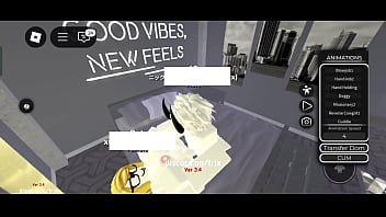 Novia rubia follando en roblox