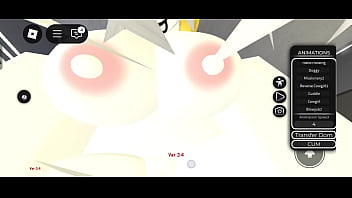 Novia rubia follando en roblox