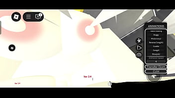 Novia rubia follando en roblox