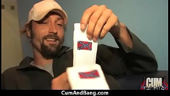 Ebony chick hard fuck in interracial group 21