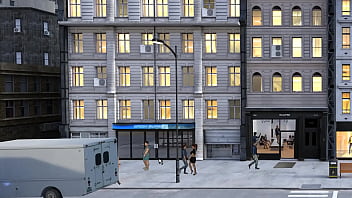 A pervert spies on a couple at a movie theater hentai kink maker