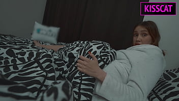 Taboo Fantasy Turns Real Step Mom Helps Step Son In Share Bed With Hand But Fills Pussy With Cum thumbnail