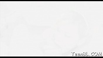 Appealing blonde sweetie getting face fucked