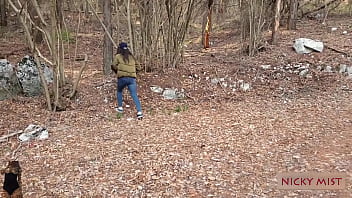 Stranger big cock fucked me outdoor