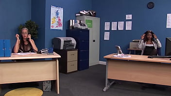 A foursome with these slutty secretaries at the office
