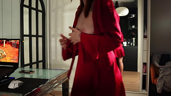 Stepmom sucked and eat stepson's cum while he was playing palworld