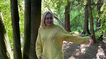Blonde in the park was cock hungry