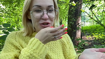 Blonde in the park was cock hungry