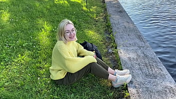 Blonde in the park was cock hungry