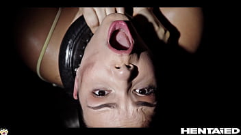 Chubby bbw hentai bondage all natural big tits girl lost in the woods gets dp & cumflation creampie