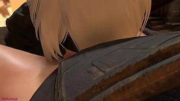 B2 from automata takes the cheek and gives claude from the final fantasy in the ass B2 from automata takes the cheek and gives claude from the final fantasy in the ass