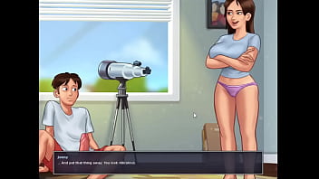 Jenny gives her stepbrother handjob summertime saga