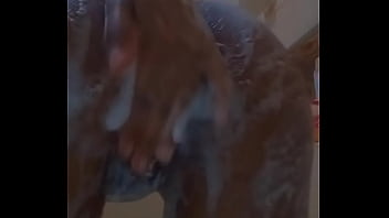 Sexy caribbean teen girl skyyy876 naked shower wet pussy and ass