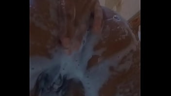 Sexy caribbean teen girl skyyy876 naked shower wet pussy and ass