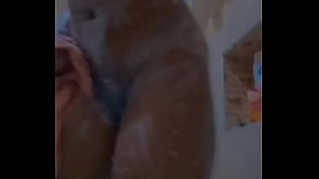 Sexy caribbean teen girl skyyy876 naked shower wet pussy and ass