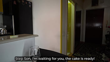 Redhead stepmom covered in foam gets fucked hard doggystyle