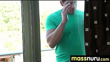 Naughty chick gives an amazing japanese massage 10