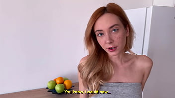 My stepsister was hungry and i made her dumplings and fucked her