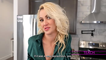 Naughty lerprechaun gets stuck in stepmom's chimney