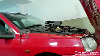 Hot Tranny Luana Alves Surrenders Her Ass To The Car Mechanic thumbnail