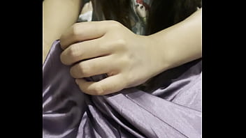 Asian girl gives her boyfriend an amazing handjob