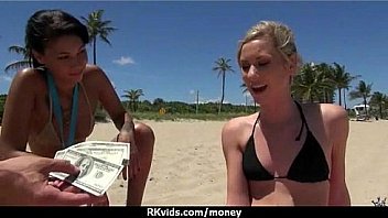 Sexy wild chick gets paid to fuck 30