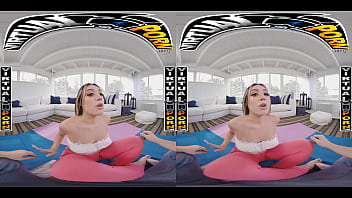 Virtual porn while peter helps his stepsis violet gems do yoga he rips her pants open to find her ass staring at him