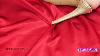 Amazing teen brunette cheerleader is horny