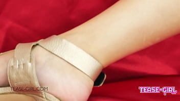 Amazing teen brunette cheerleader is horny