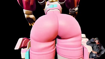 Ayla winn pink style dancing with a big butt