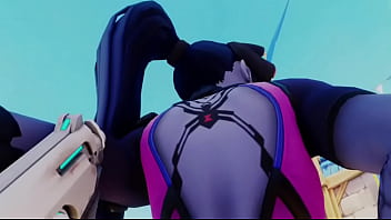 Overwatch tracer eats widow booty pov