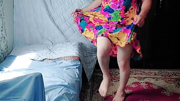 Yellow Hot Sexy House Dress Homemade Ladyboy Sexy Performance thumbnail