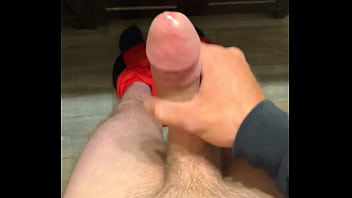 Jerking and edging my hard cock and cumshots compilation