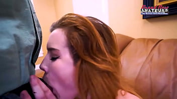 Ginger beauty keaton rubs her pussy with a sex toy and gets deeply banged