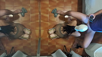 Preview milf in pantyhose and high heels gives a blowjob on her knees with cum swallowing