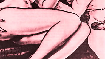 Retro erotic drawings