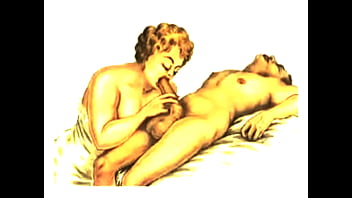 Retro erotic drawings