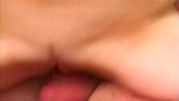 Her pink pussy wide opens while his cock penetrates it hardcore